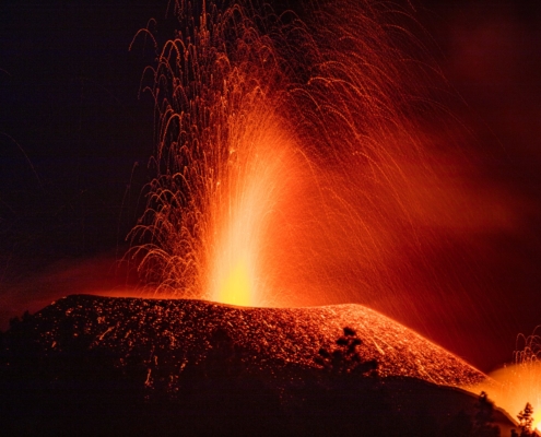 Exkursion Kanaren: Tajogaite Lavafontäne