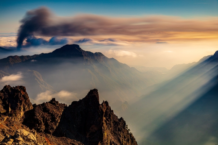 Exkursion Kanaren: Caldera Taburiente Aschewolke Exkursion Kanaren: Caldera Taburiente Aschewolke