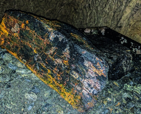 Exkursion Peißenberg: Sandstein Grubenholz