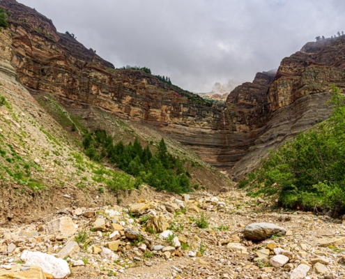Exkursion Südtirol: Bletterbach Talschluss