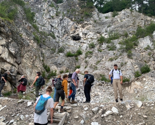 Exkursion Südtirol: Marmorsteinbruch Canzocoli
