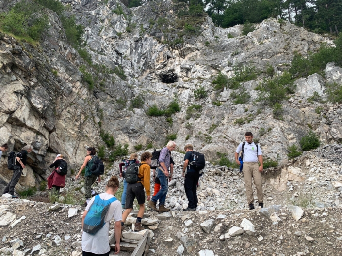 Exkursion Südtirol: Marmorsteinbruch Canzocoli Exkursion Südtirol: Marmorsteinbruch Canzocoli